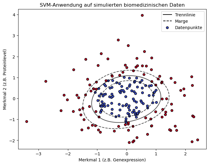 SVM-Anwendung auf biomedizinischen Daten